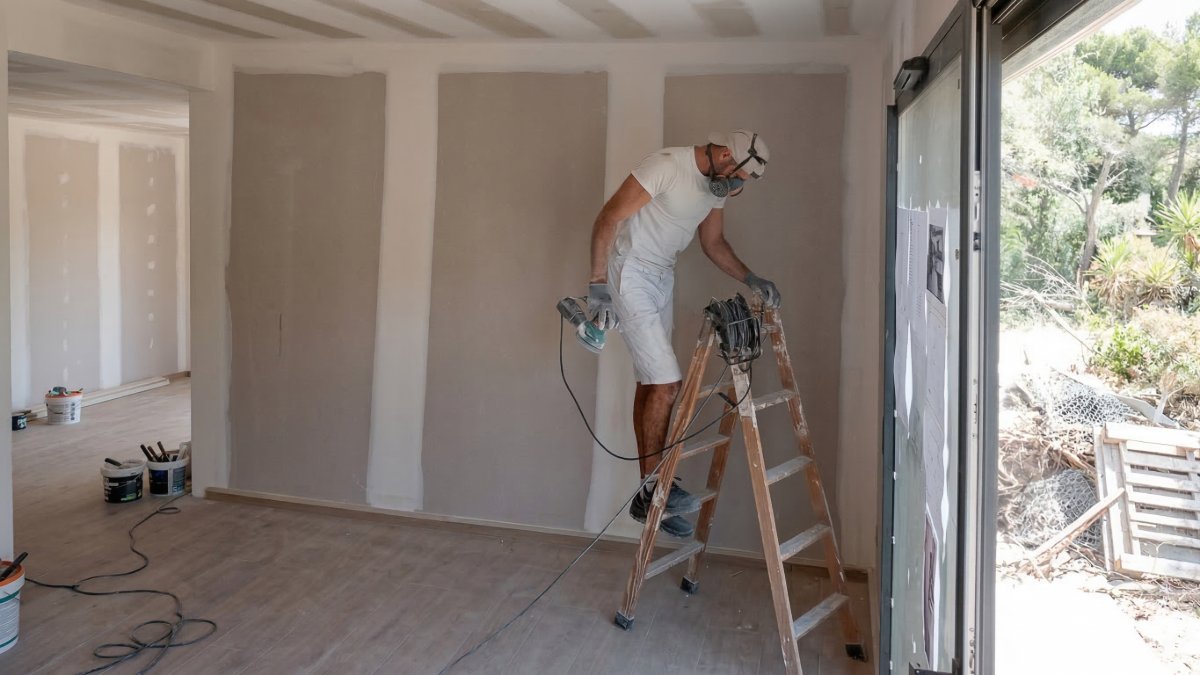 Fotografía destacada del proyecto de pintura y estuco profesional realizado por Pinturas Almeida